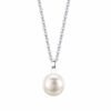 Sterling Silver S999 Natural Pearl Pendant Necklace