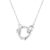 S999 Sterling Silver Rose Necklace