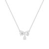 S999 Sterling Silver Bow Necklace