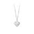 S925 Sterling Silver Heart-Shaped Pendant Necklace