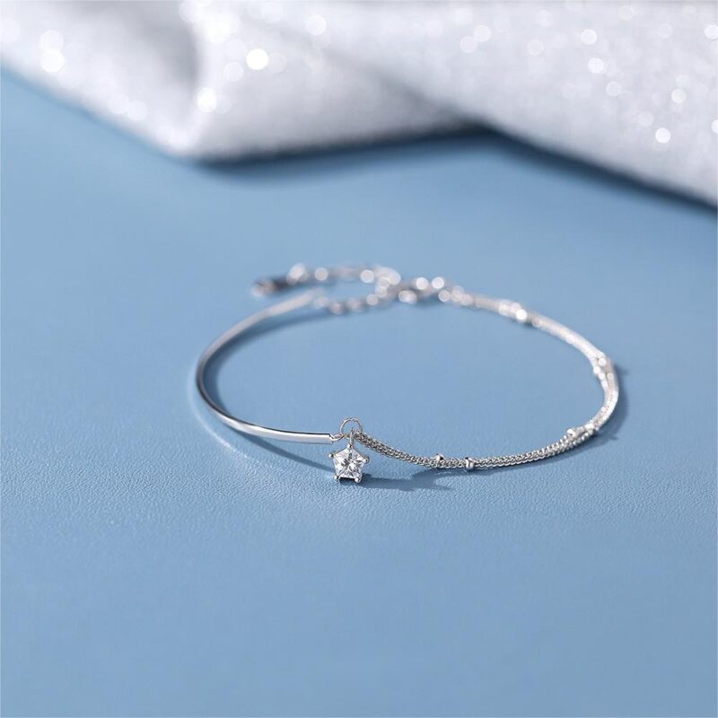 S925 Sterling Silver Star Zircon Bracelet