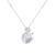 S999 Sterling Silver Swan Shape Pendant Necklace