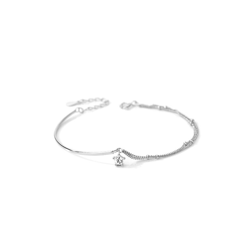 S925 Sterling Silver Star Zircon Bracelet