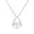 S999 Sterling Silver Women's Pearl Pendant Necklace