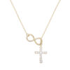 Cross Pendant Necklace Womens Mobius Sterling Silver Necklace