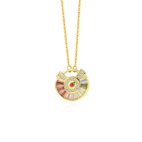 Gold Evil Eye Necklace 925 Sterling Silver