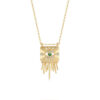 Gold Necklace Pendant Womens Tassel Evil Eye Necklace